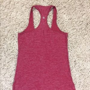 Lululemon Heather Red Racerback Tight Tank